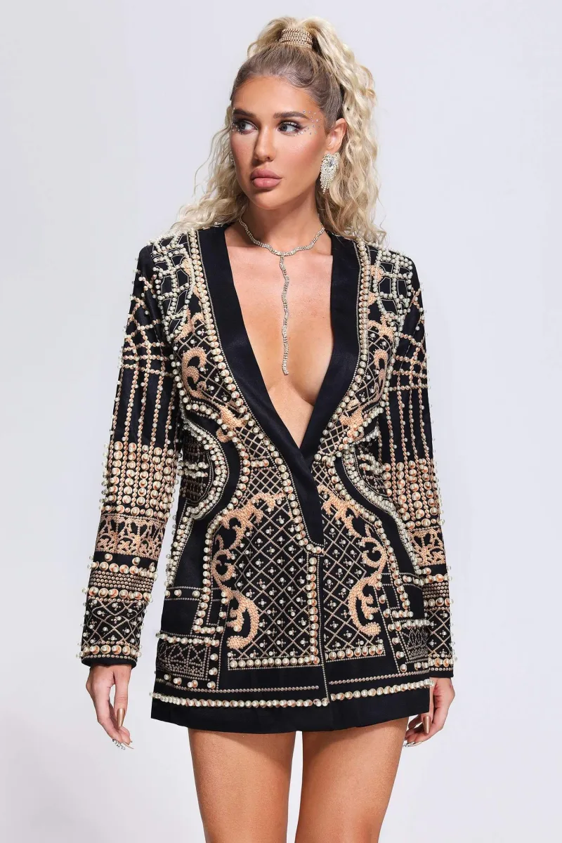 Blazer Dress Dole com Pérolas