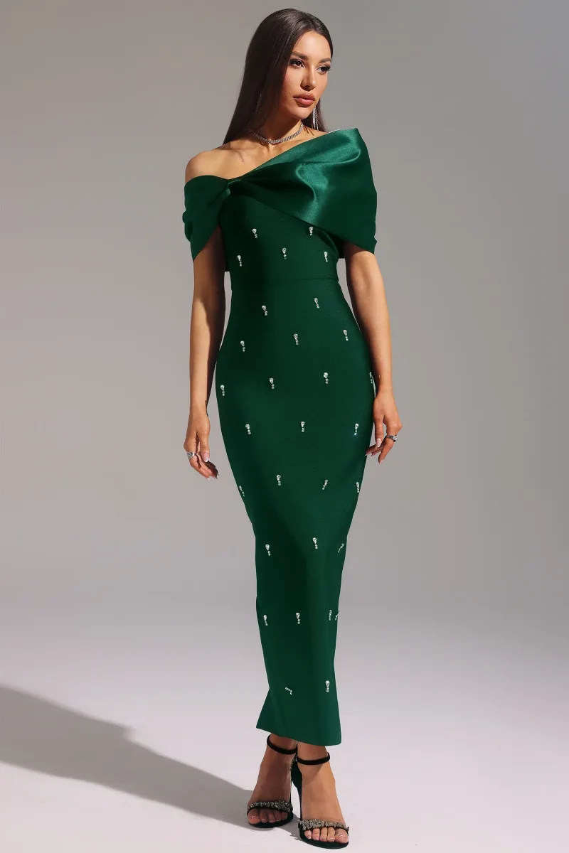Maxi Dress Palez com Laço Diamante