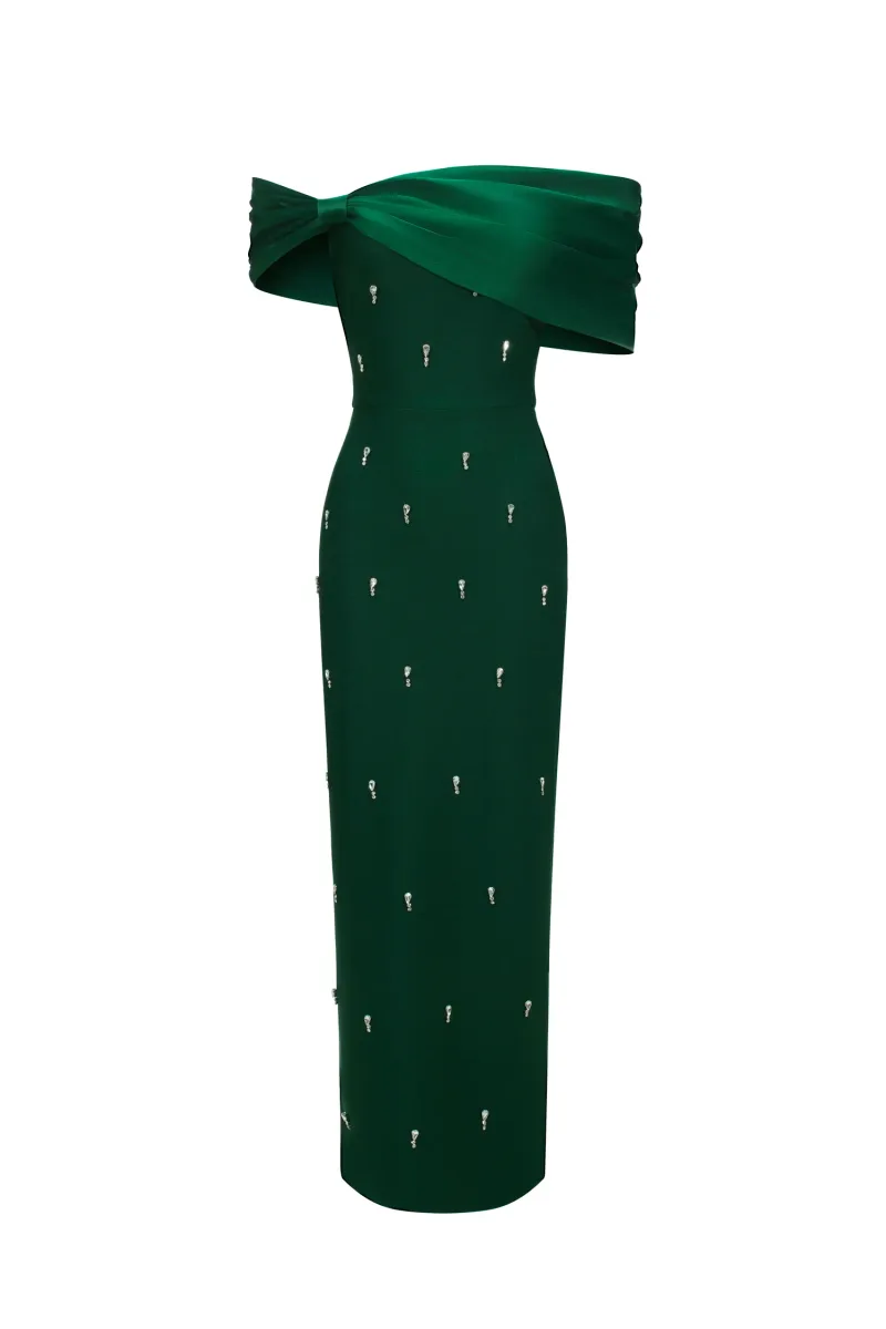 Maxi Dress Palez com Laço Diamante