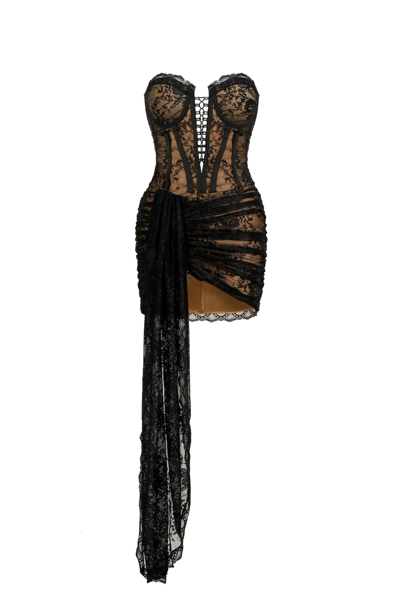 Vestido Mini Dolores Tomara que Caia em Renda
