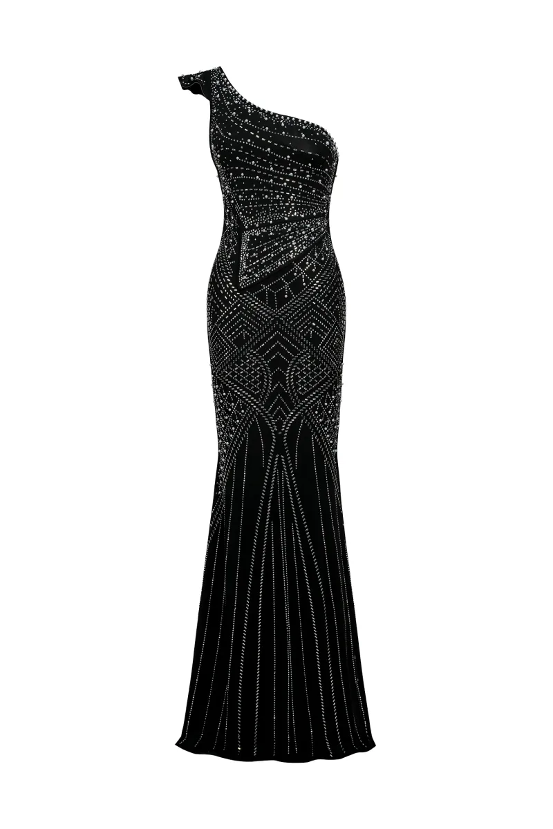Vestido Maxi Ferina Gola Assimétrica
