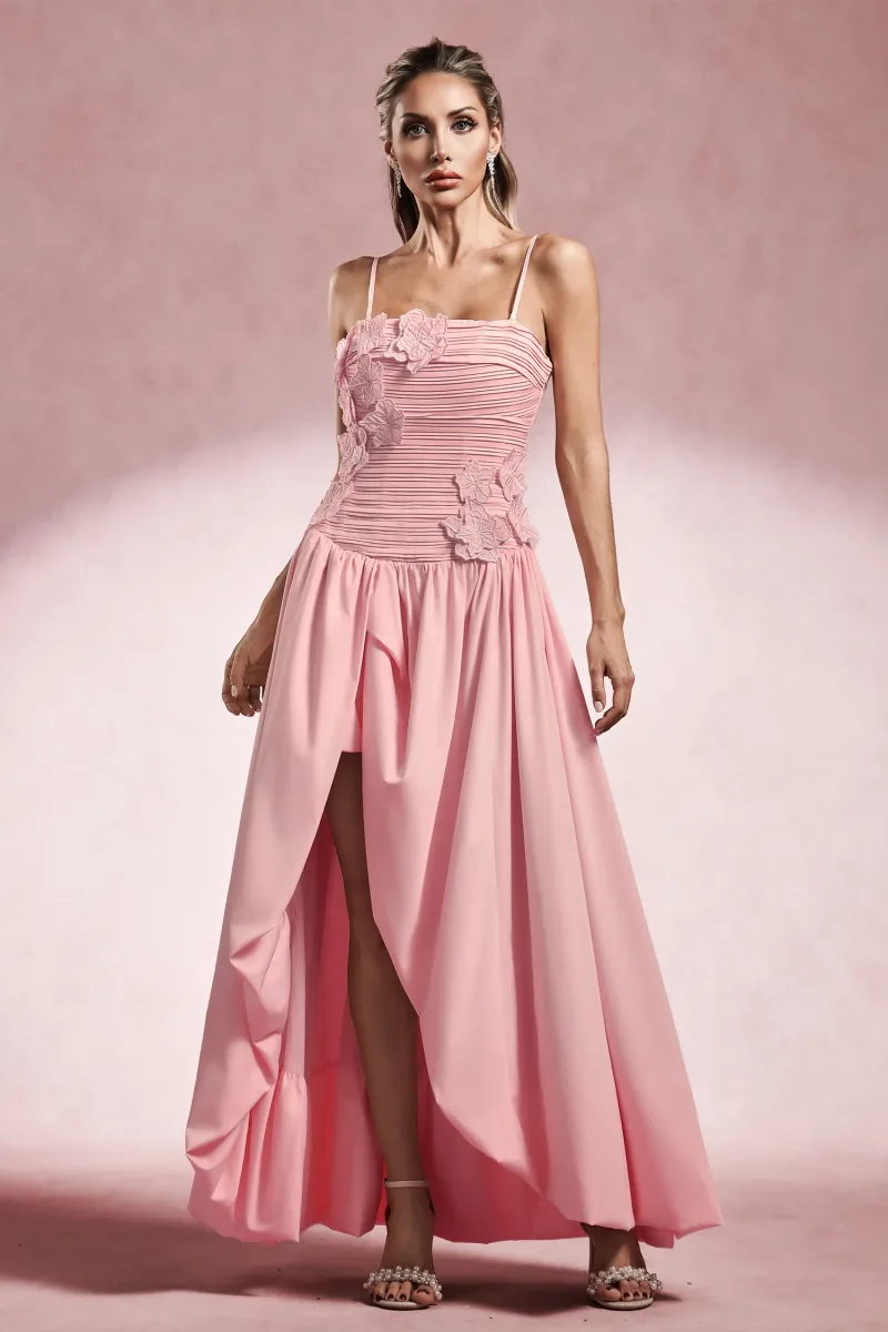 Vestido Maxi Pippa sem Mangas com Flores