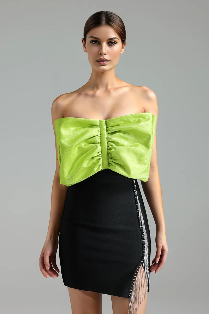 Vestido Mini Kyler com Laço em Cetim
