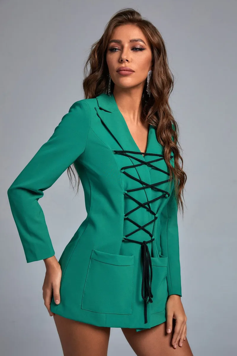 Blazer Merni com Amarração