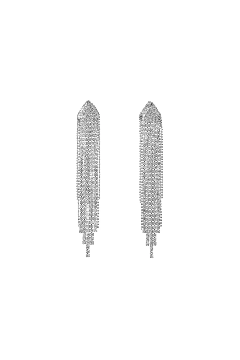 Brincos Maxi Rosie com Diamante e Borla