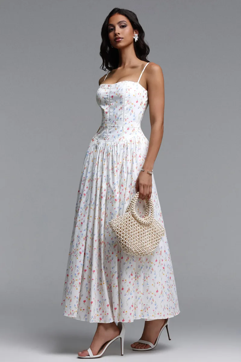 Vestido Maxi Qerly Resort com Estampa Floral