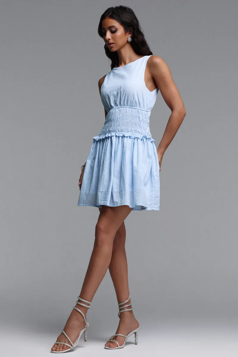 Vestido Mini Yamaly com Estampa Xadrez