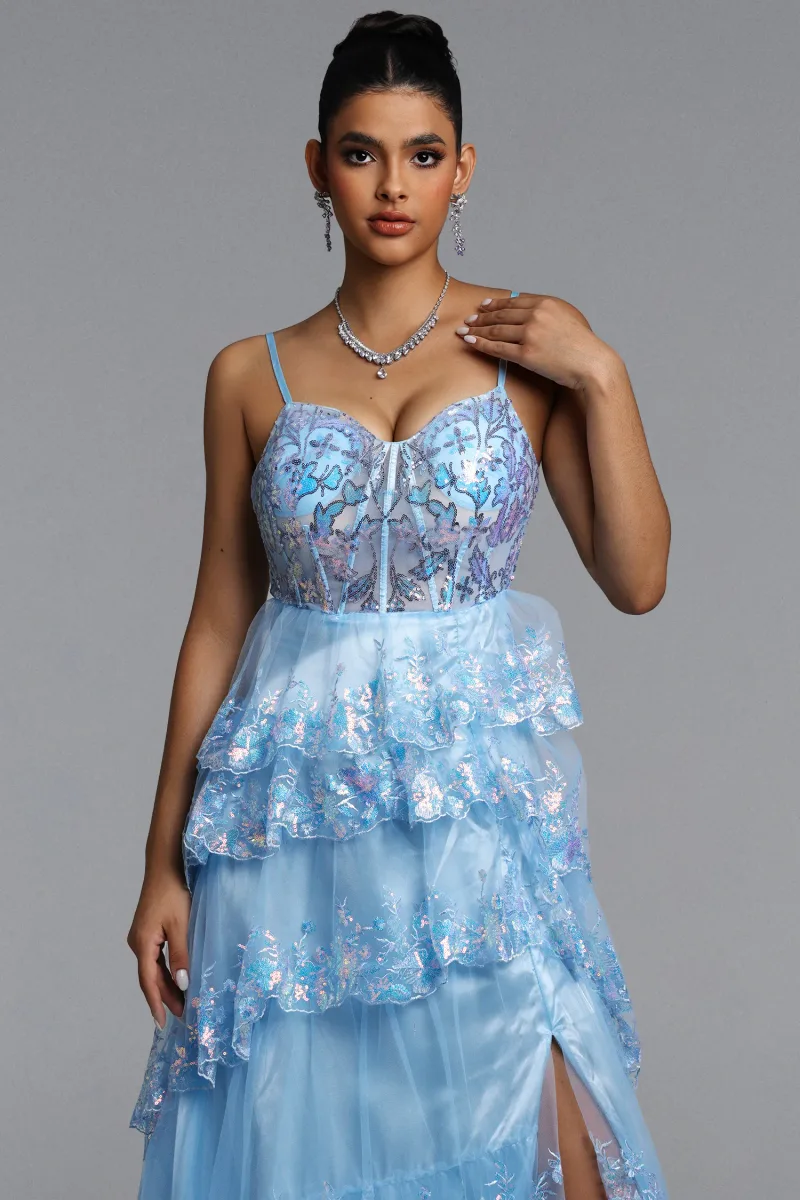Vestido Maxi Ivy com Paetês Cintilantes