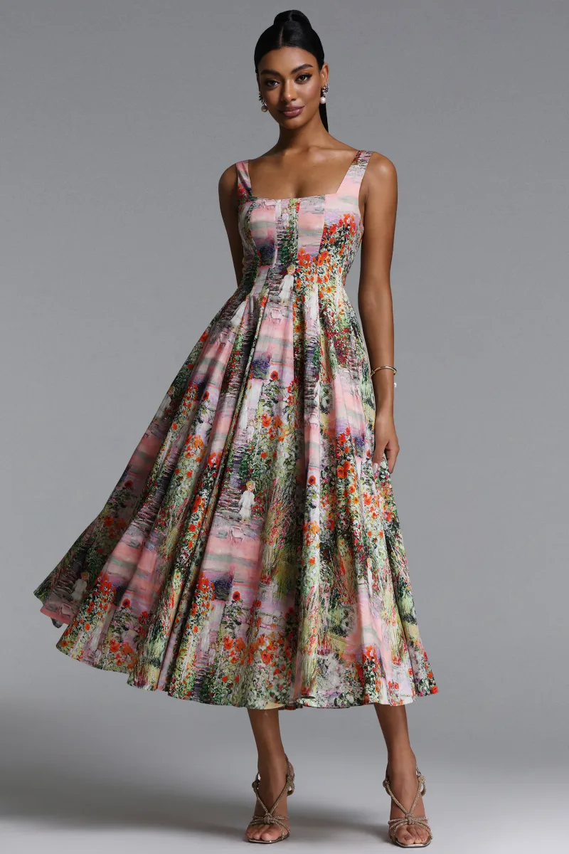 Vestido Maxi Maliya Clássico com Padronagem Floral