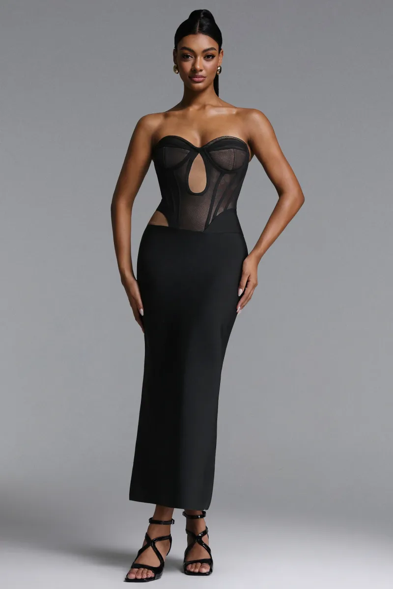 Maxi Dress Xaviera com Cut-Out