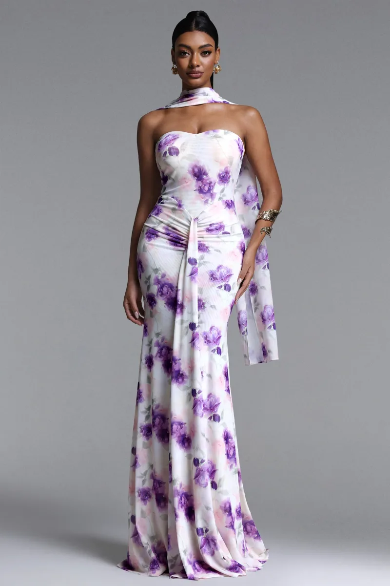 Maxi Dress Olivia com Estampa Floral