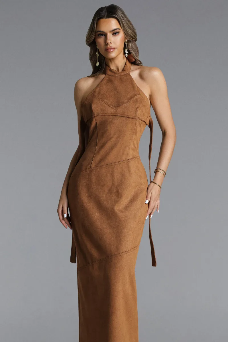 Vestido Maxi Laurie com Tira Pescoço