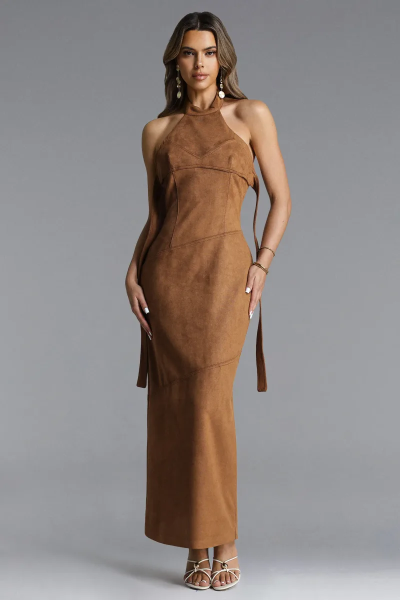 Vestido Maxi Laurie com Tira Pescoço