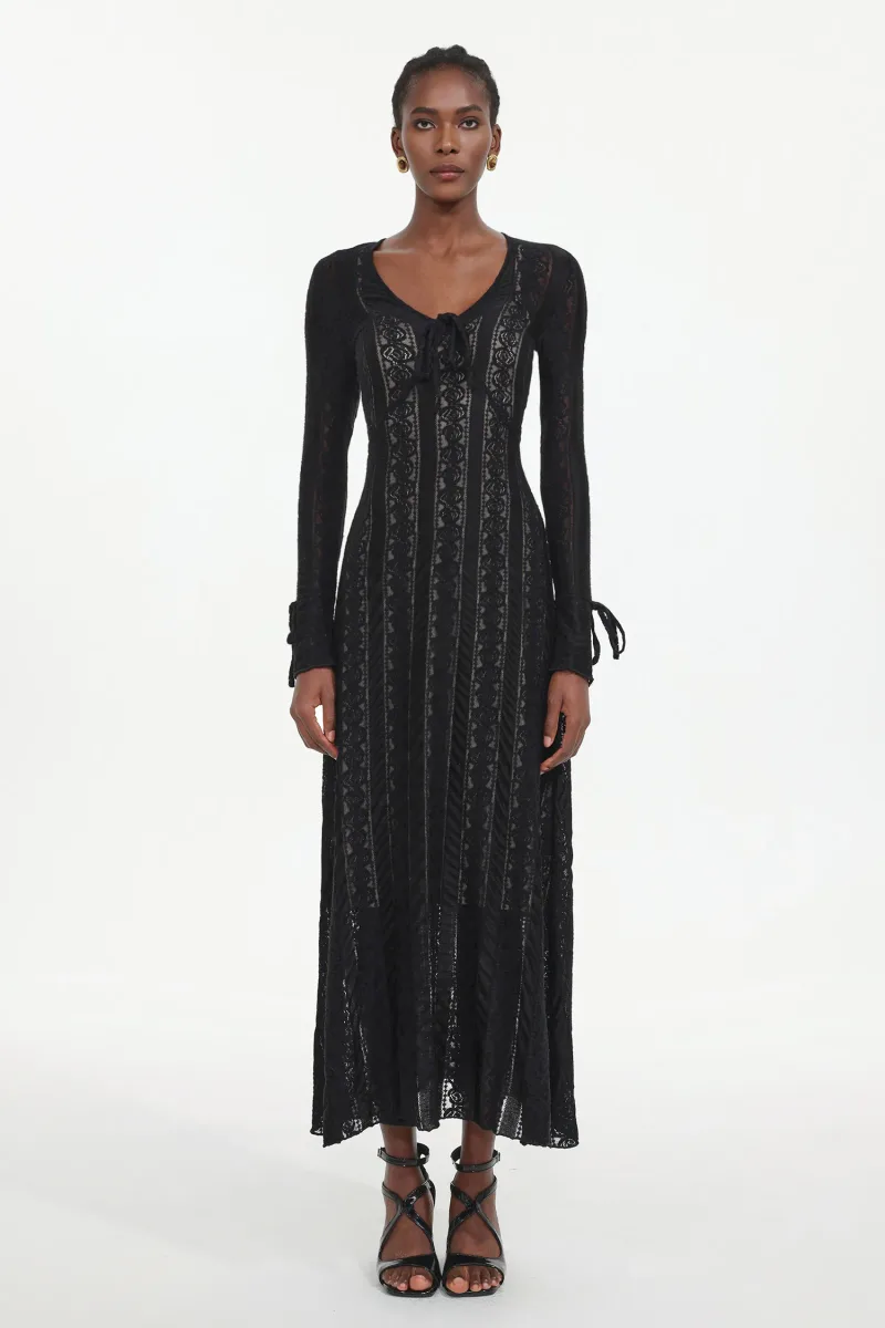 Vestido Katya em Renda com Laço