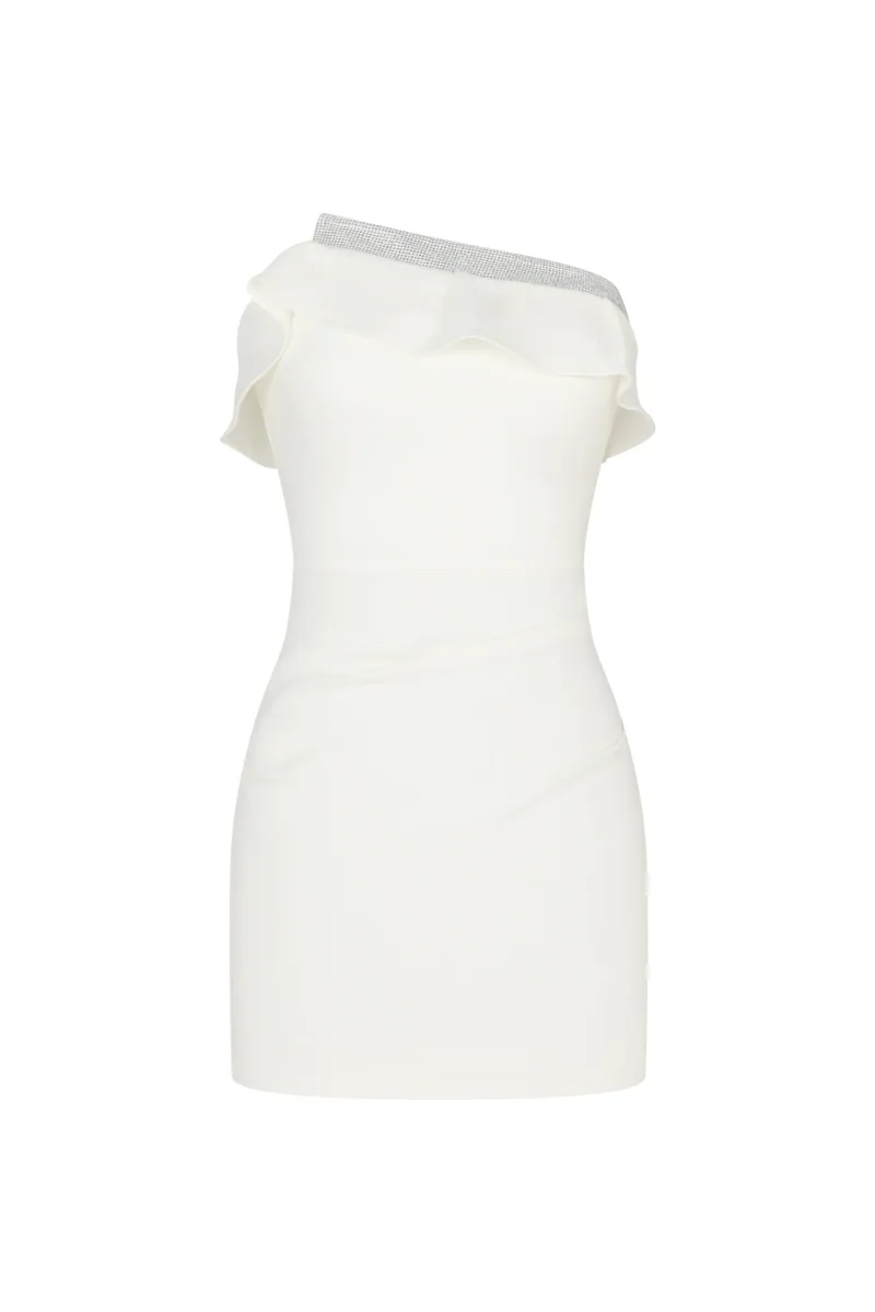 Vestido Mini Madelynn Sem Alças Diamante