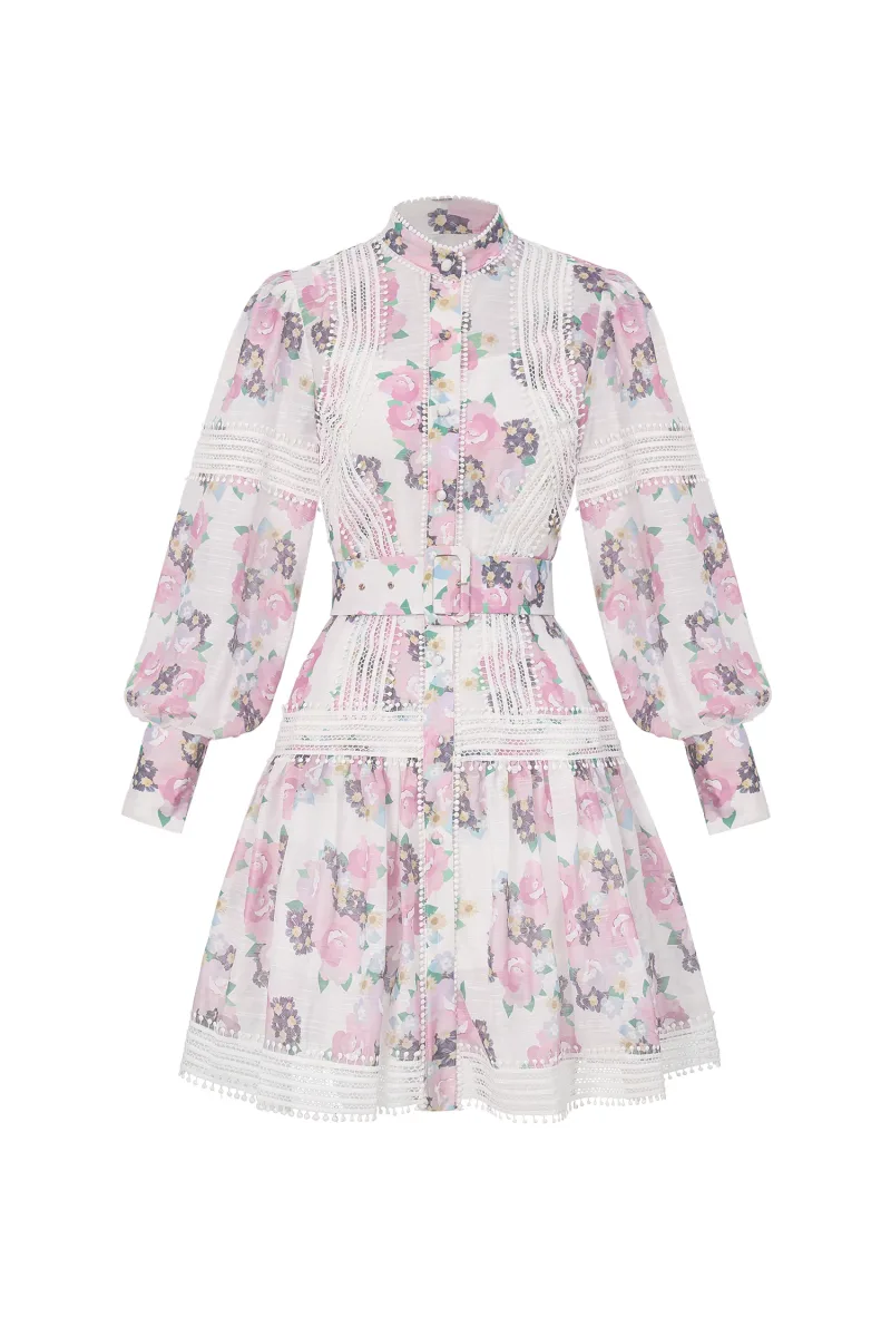 Vestido Myrna com Detalhes em Renda