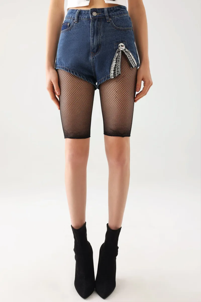 Shorts Jeans Rcia Diamante