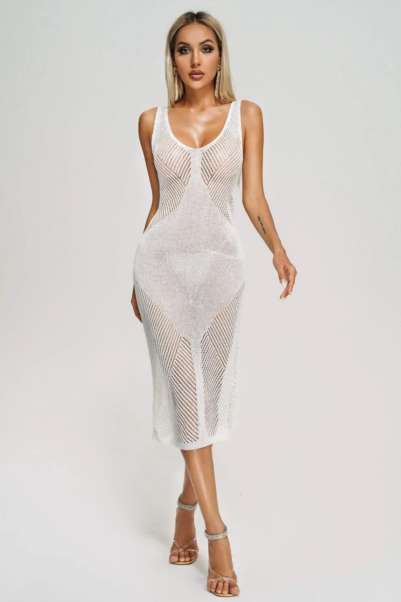 Vestido Midi Glove Weave