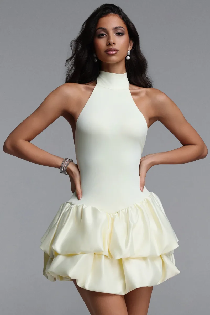 Vestido Mini Grinin Resort em Malha Contour