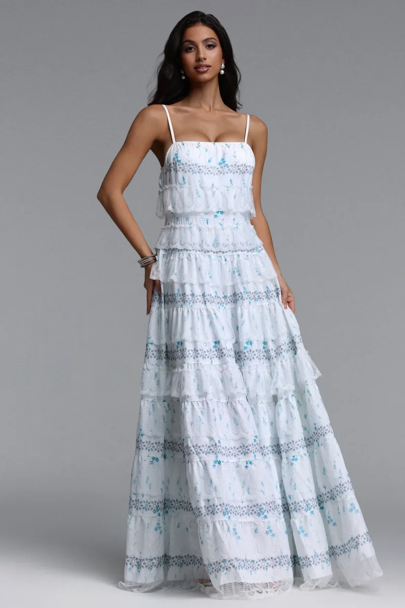 Vestido Longo Priscilla Resort com Estampa Floral
