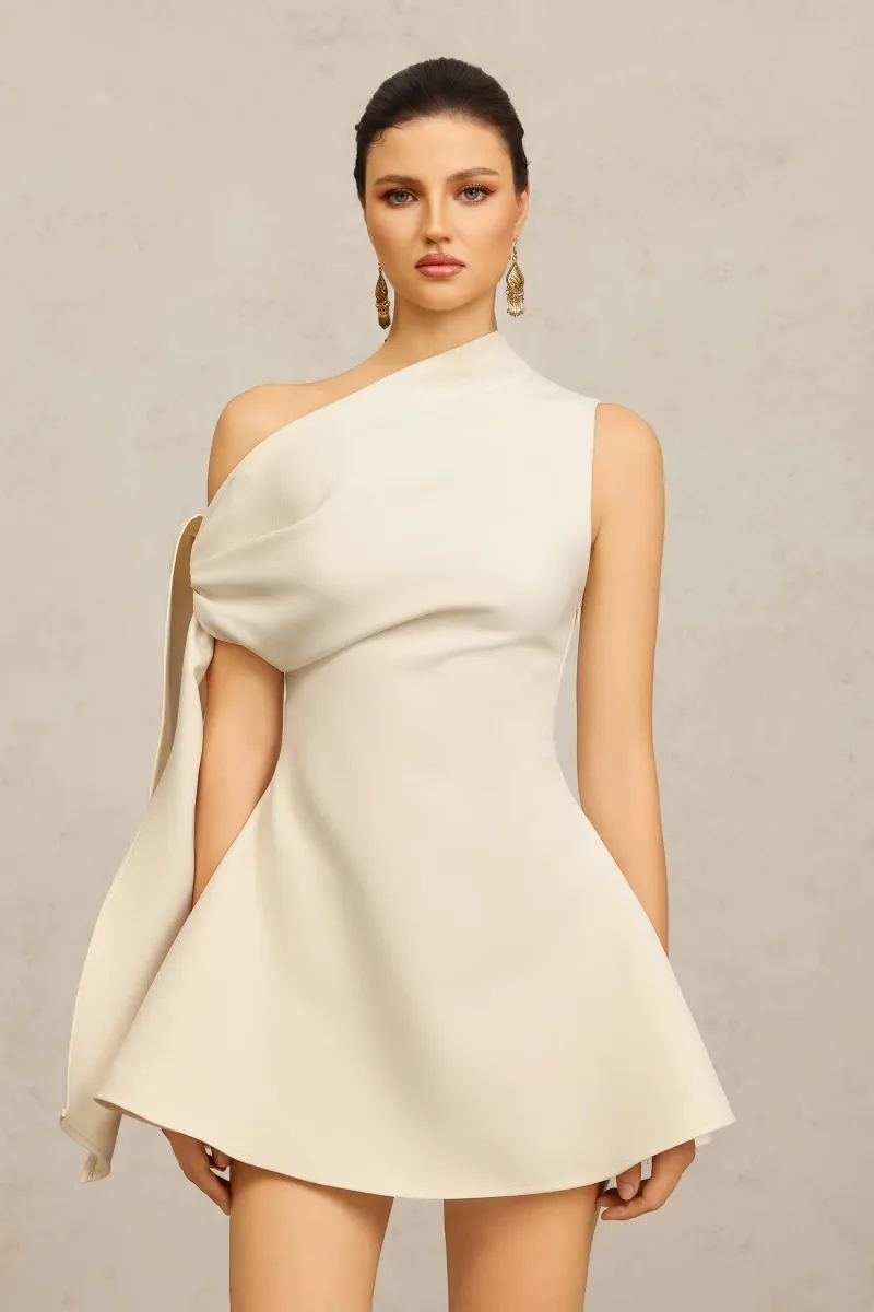 Vestido Mini Retale Um Ombro