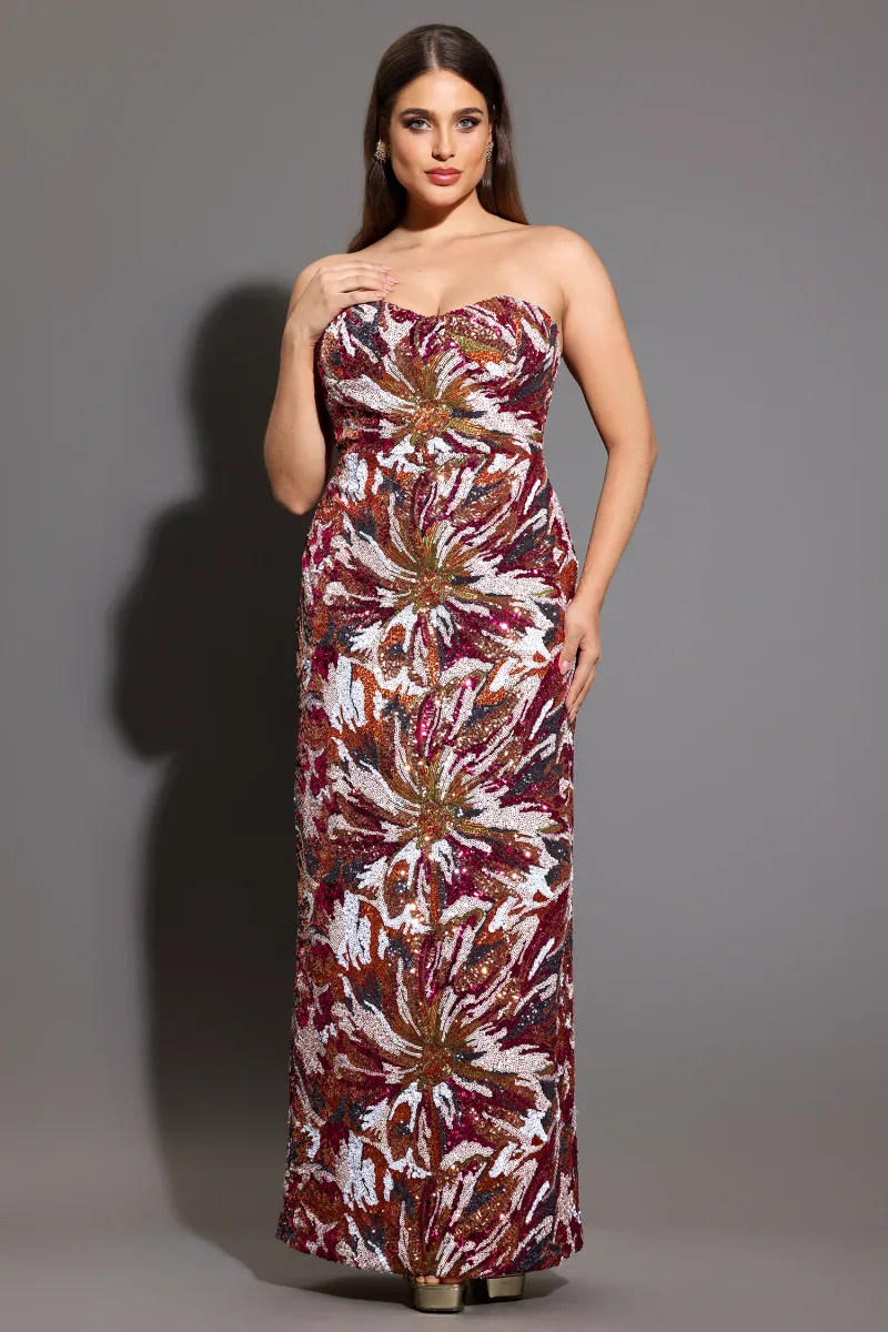 Maxi Dress Locia com Paetês