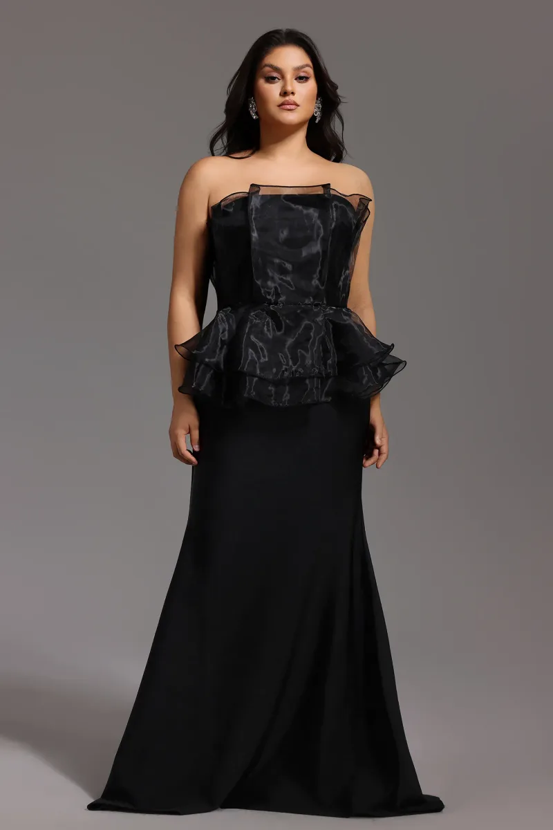 Vestido Maxi Oria Sem Mangas com Cauda