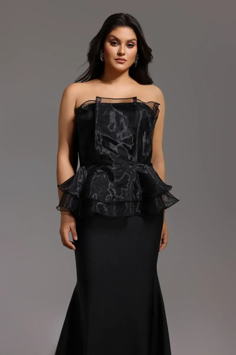 Vestido Maxi Oria Sem Mangas com Cauda