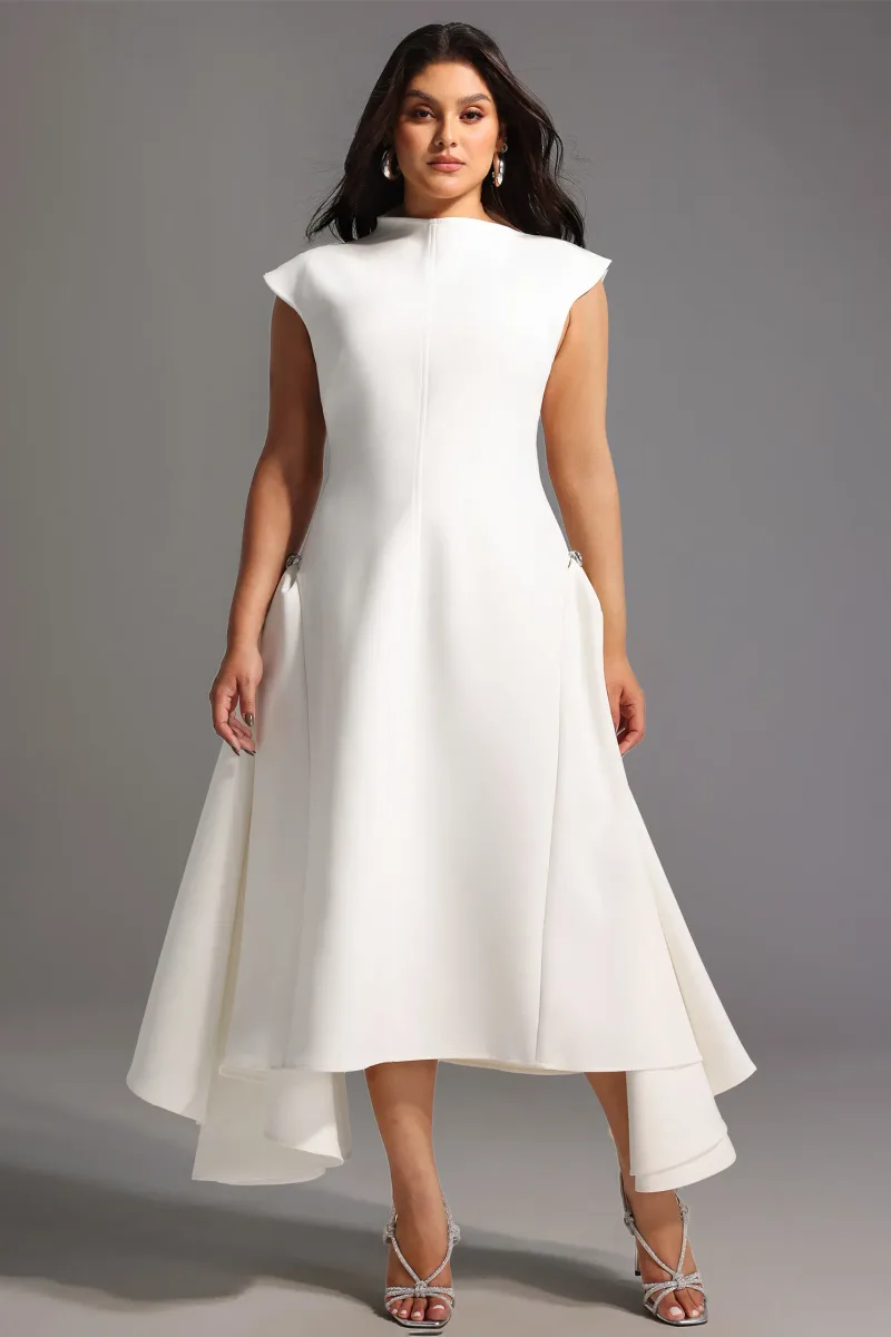 Paca Dress Choker Sem Manga Maxi