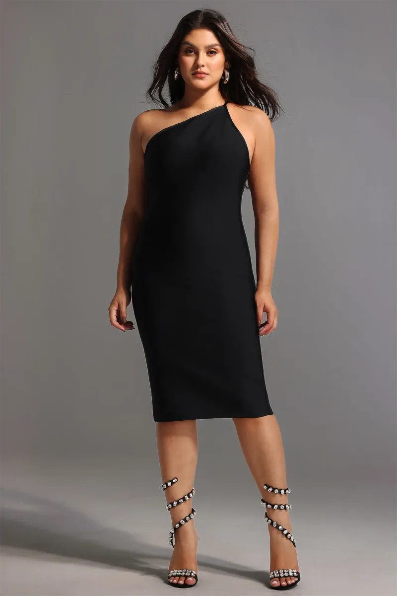 Vestido Midi Janan em Preto