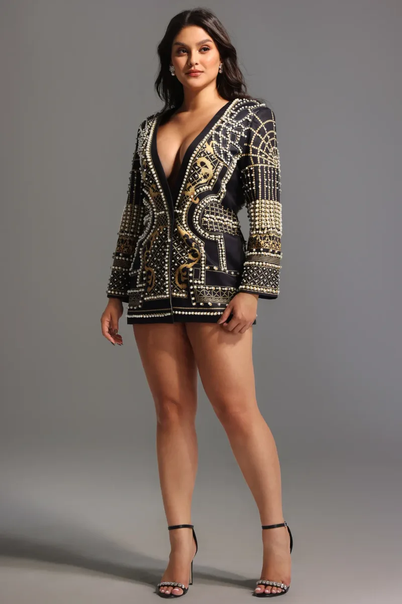 Blazer Dress Dole com Pérolas