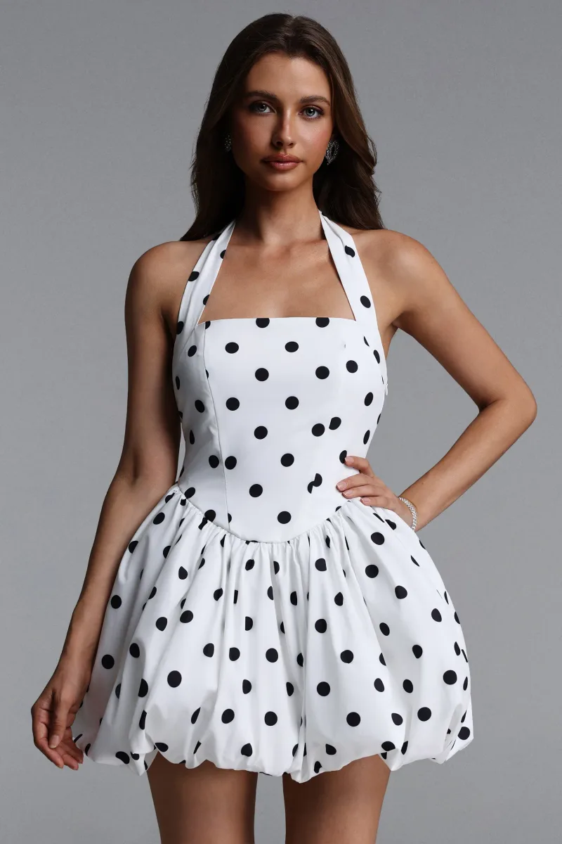 Vestido Mini Verdad com Poás em Tecido Estruturado