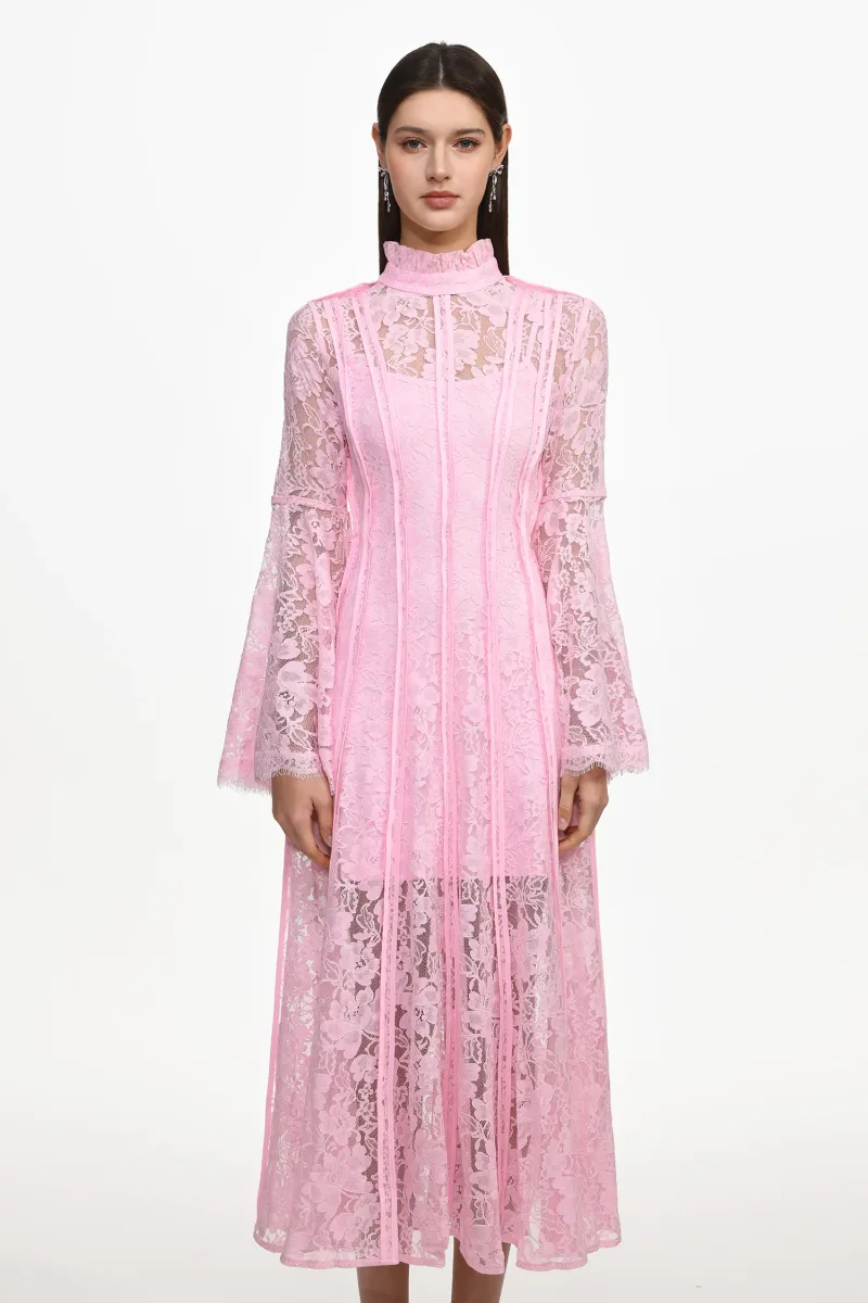 Vestido Maxi Karsten Resort com Renda