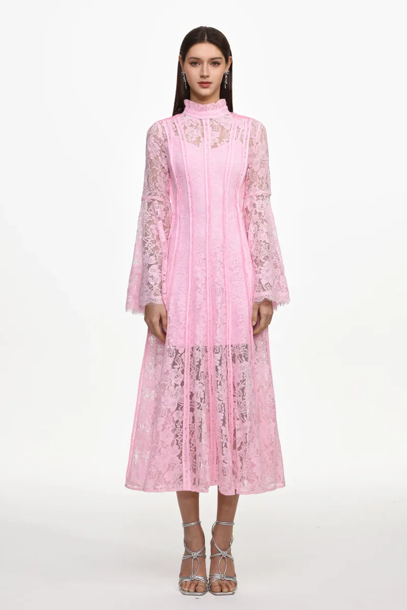 Vestido Maxi Karsten Resort com Renda