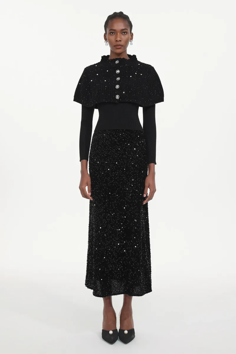 Conjunto Três Peças Winmy Elegante com Paetês