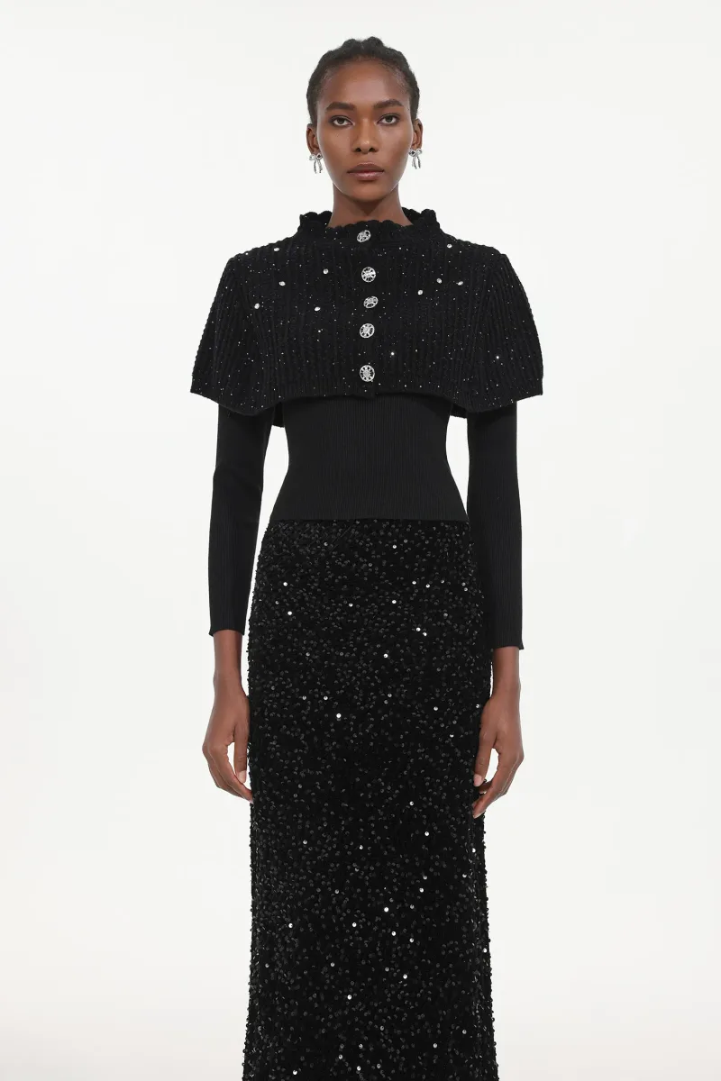 Conjunto Três Peças Winmy Elegante com Paetês