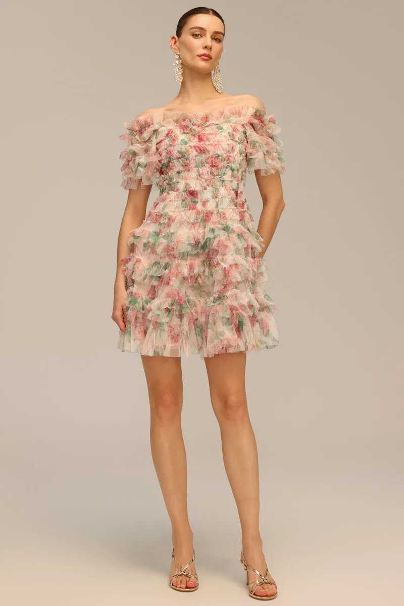 Vestido Mini Hakula com Ombros à Mostra