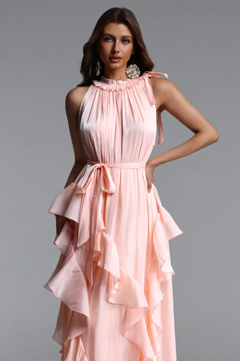 Vestido Maxi Dazie Resort em Organza - Flowy e Plissado