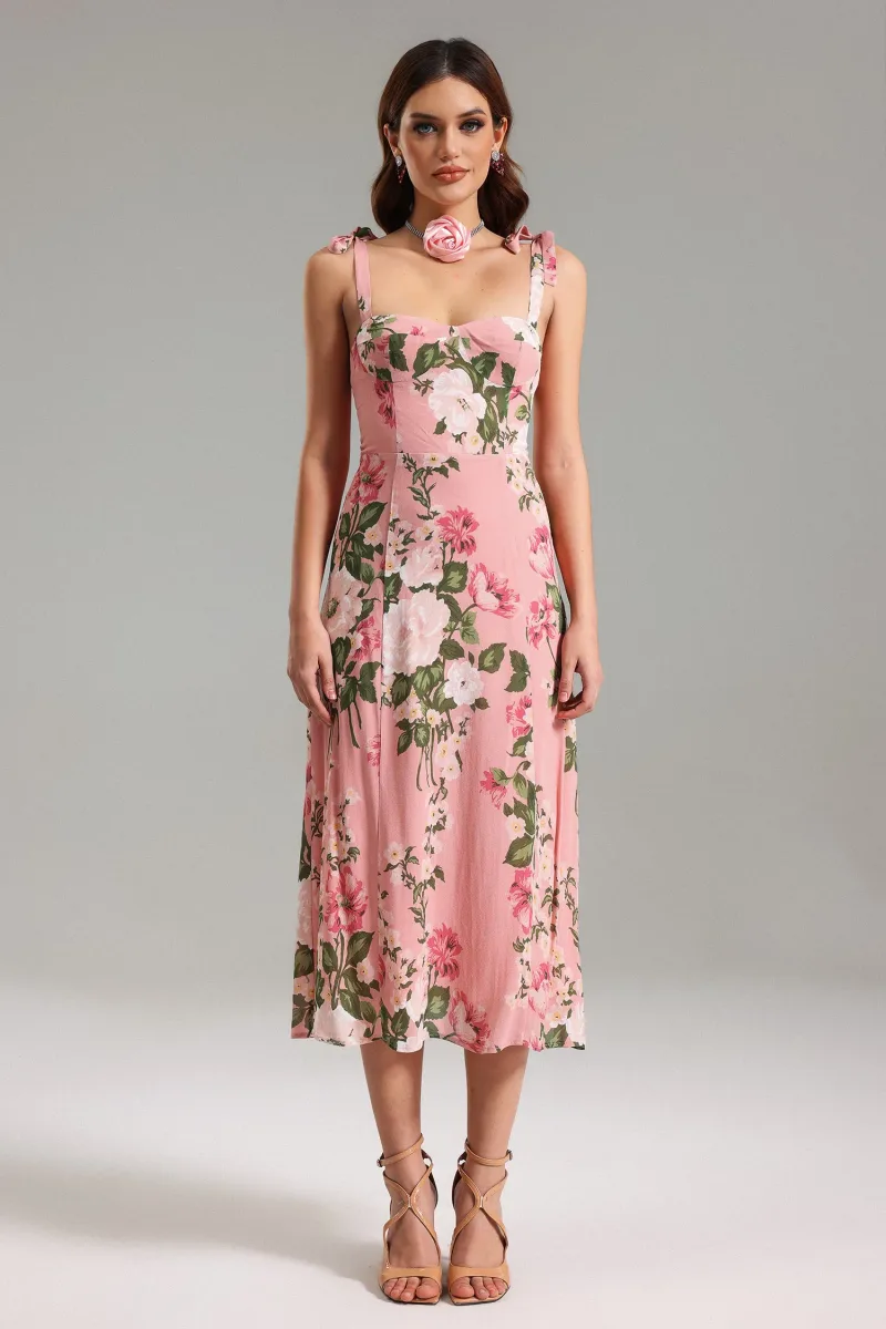 Vestido Midi Jayne com Estampa Floral