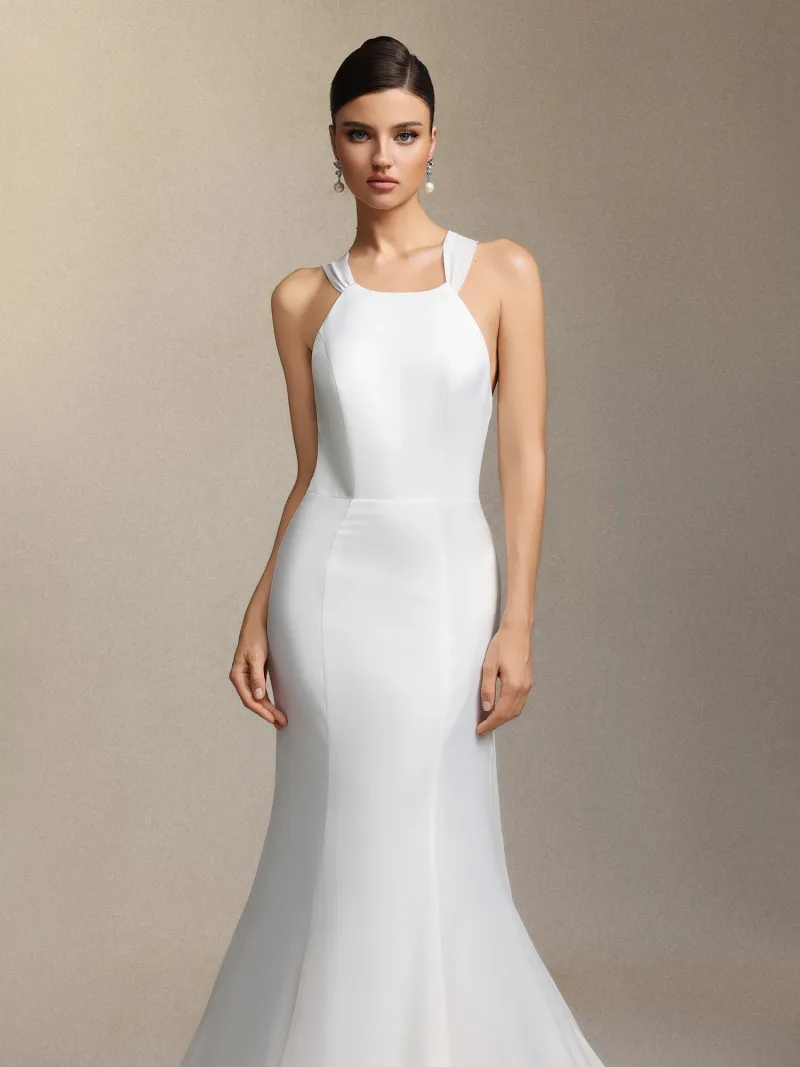 Vestido de Noiva Lilac com Renda e Tule