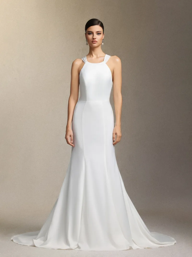 Vestido de Noiva Lilac com Renda e Tule