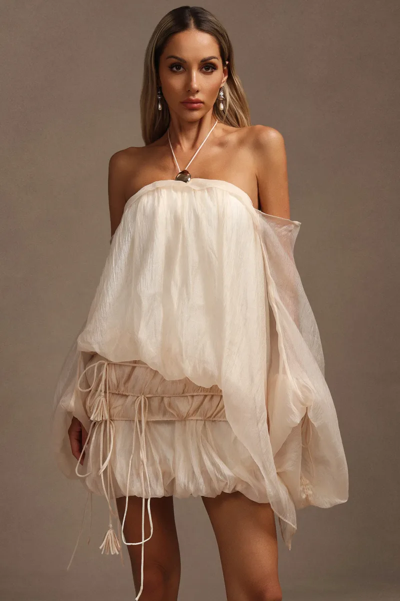Vestido Mini Rocelle com Pregueados