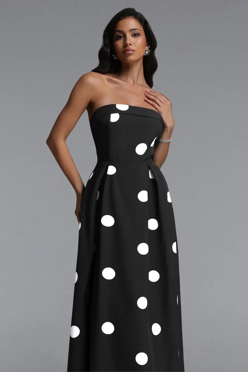 Vestido Midi Marley com Poá