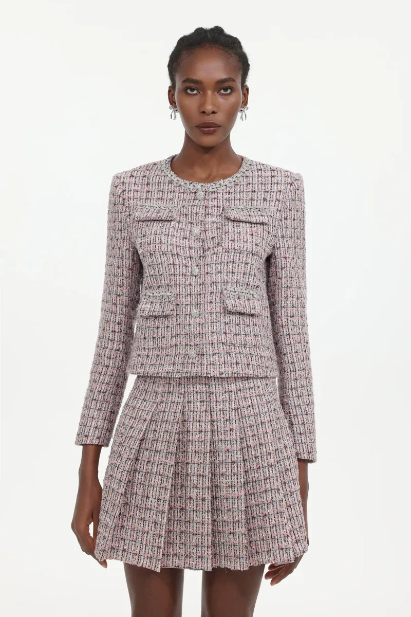 Conjunto Habane em Tweed com Cristais