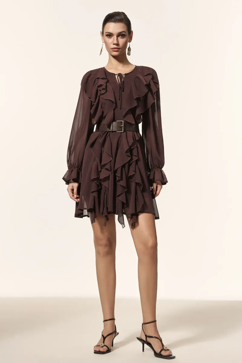 Vestido Mini Kavaza com Pregas
