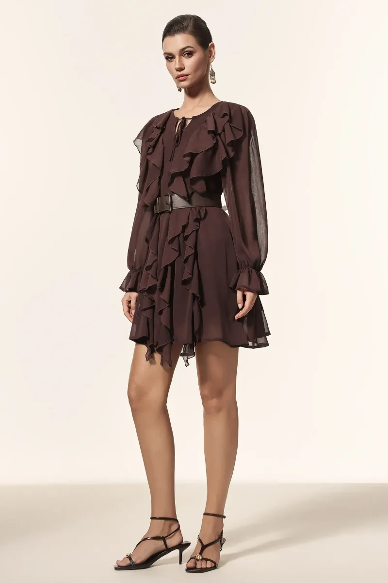 Vestido Mini Kavaza com Pregas