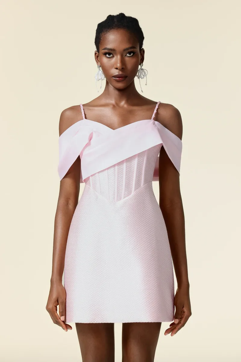 Vestido Mini Vako Sem Mangas com Padrão Losango