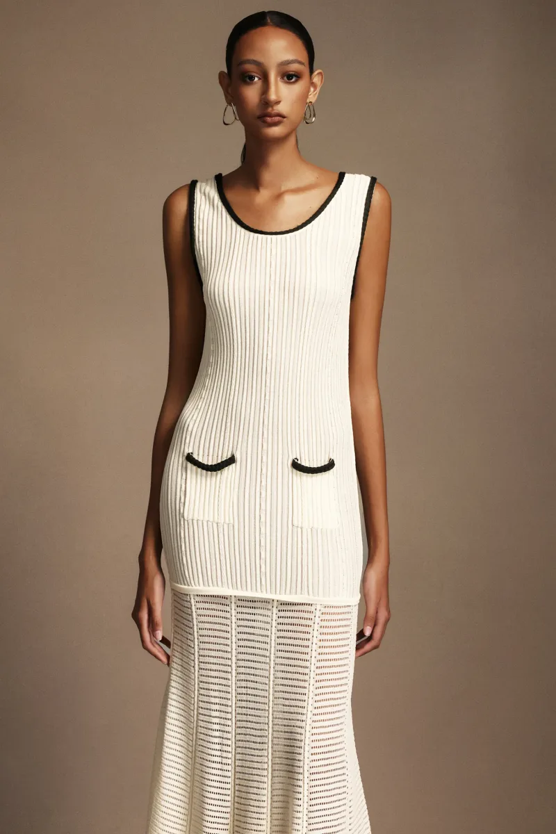 Vestido Maxi Oyata Decote em U Sem Mangas