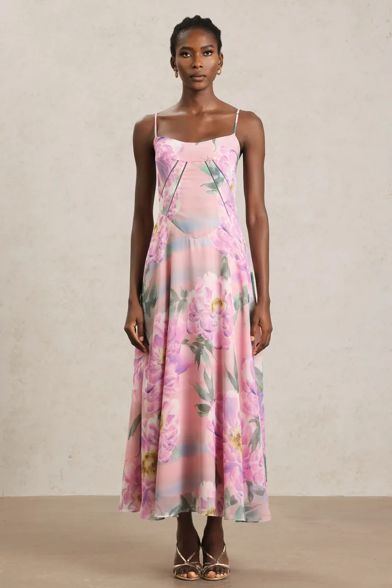 Halter Maxi Gwen com Floral Impresso