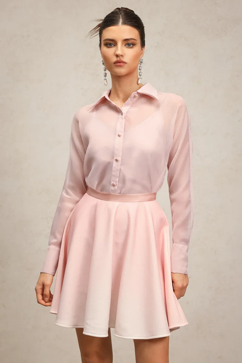 Two-Piece Lestie com Gola e Manga Longa